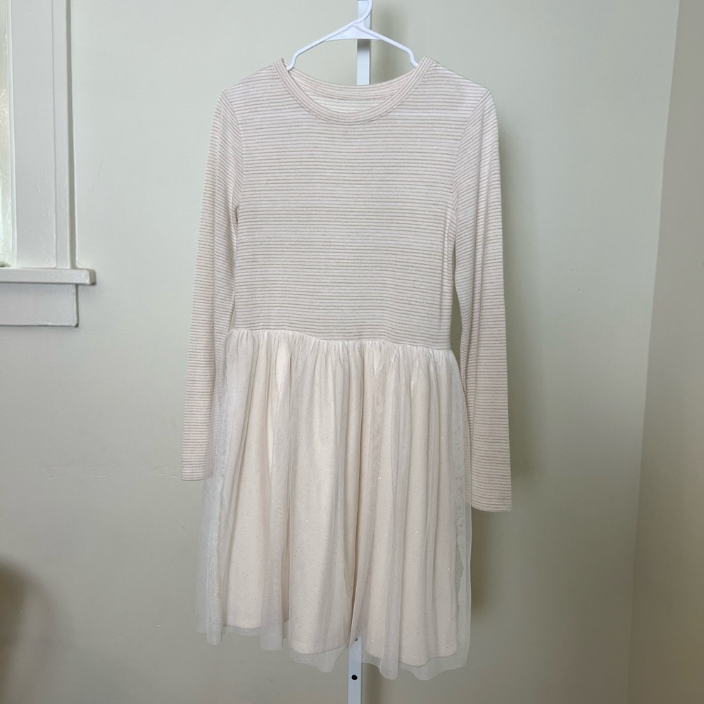 Cat & Jack Sweater Dress with Sparkly Tulle Skirt- size 14/16